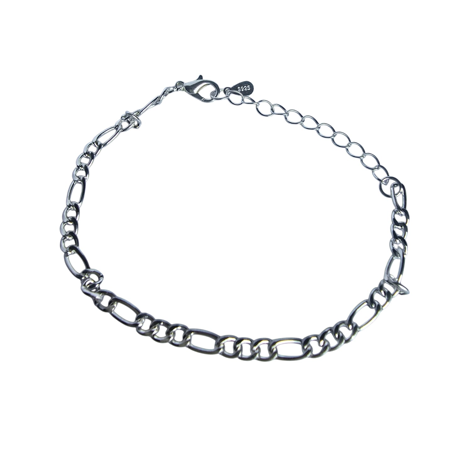 sterling silver mid curb link braclet