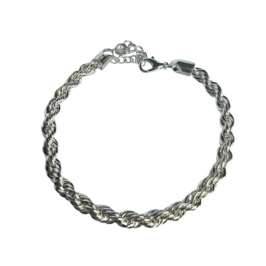 sterling silver twisted pattern bracelet
